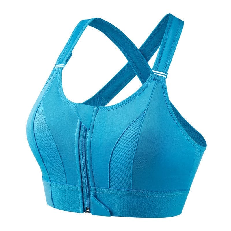Eva | Comfortable Support Sports Bra Lady - Underwear Belleza & Glamour Blue S