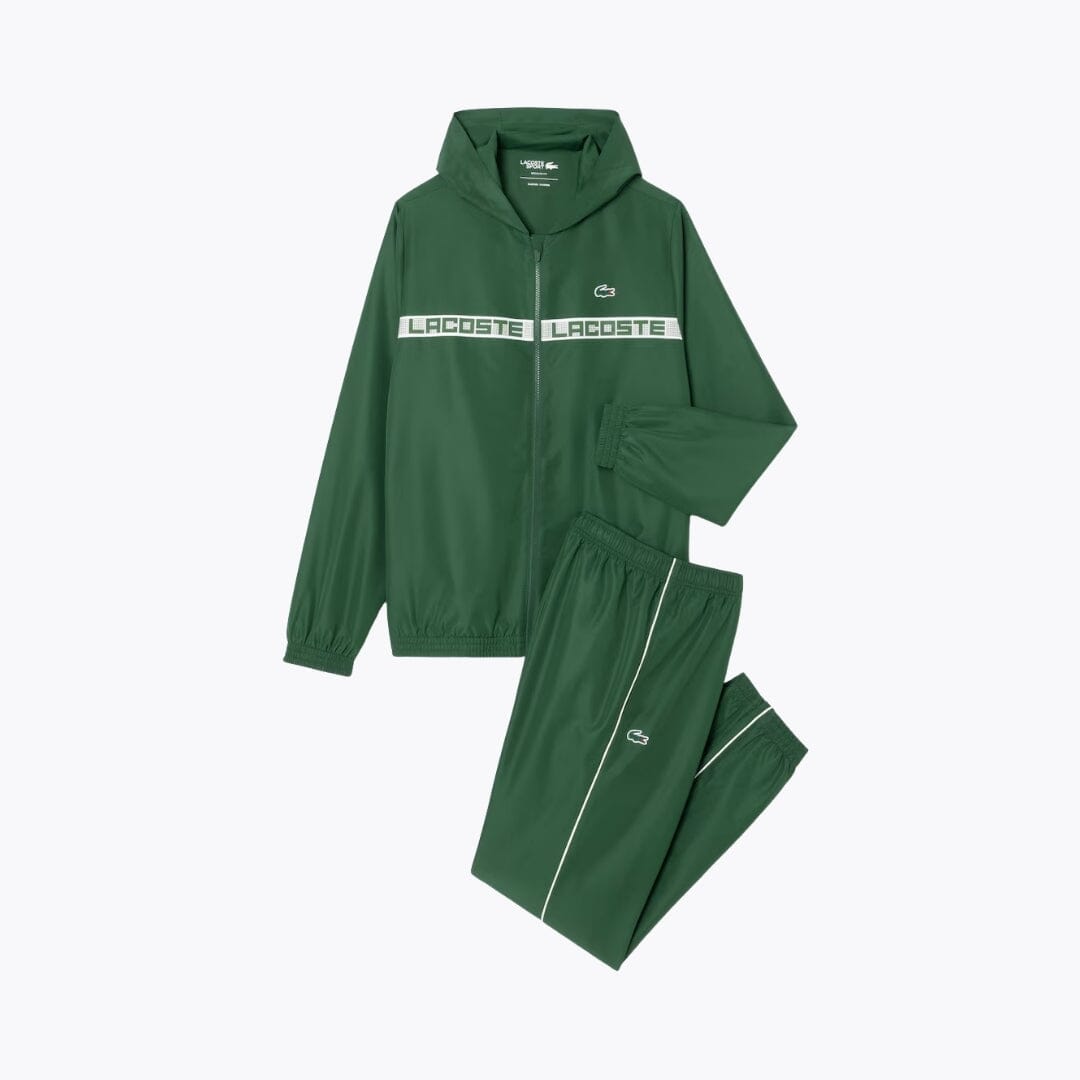 LC Logo Stripe Tennis Tracksuit LC Logo Stripe Tennis Tracksuit Slate Crown Green S