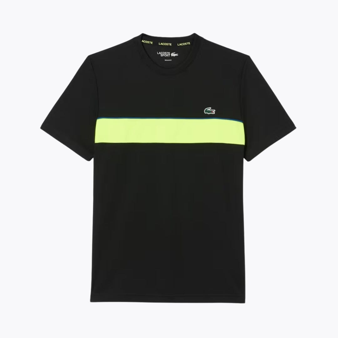 LC Ultra Dry Printed Tennis T-shirt LC Ultra Dry Printed Tennis T-shirt Slate Crown Black / flashy yellow S