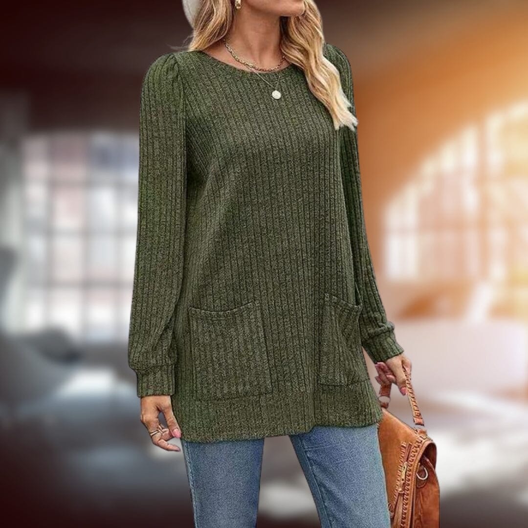 Lena™ | Chic Pullover Jacket & Coats Belleza & Glamour Army Green S
