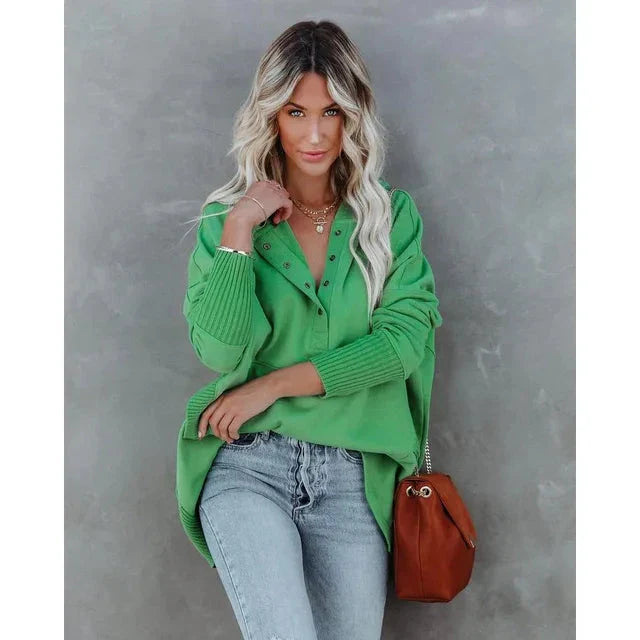 Olivia | Cozy Hoodie Coat and Jacket Belleza & Glamour Green S