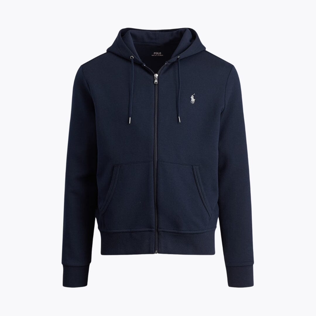 RL Double-Knit Full-Zip Hoodie RL Double-Knit Full-Zip Hoodie Slate Crown Aviator Navy S