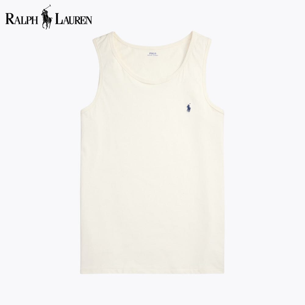 RL Washed Jersey Tank RL Washed Jersey Tank Slate Crown Cream S