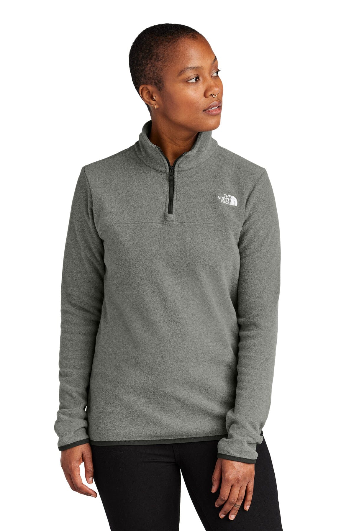 TNF ® Women's Glacier 1/4-Zip Fleece NF0A7V4M Women's Belleza & Glamour TNF Medium Grey Heather S