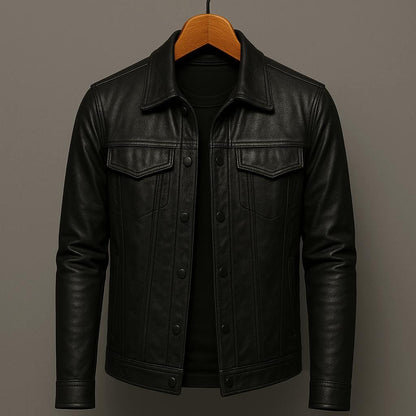 B&G Leather Jacket Belleza & Glamour Black XS 