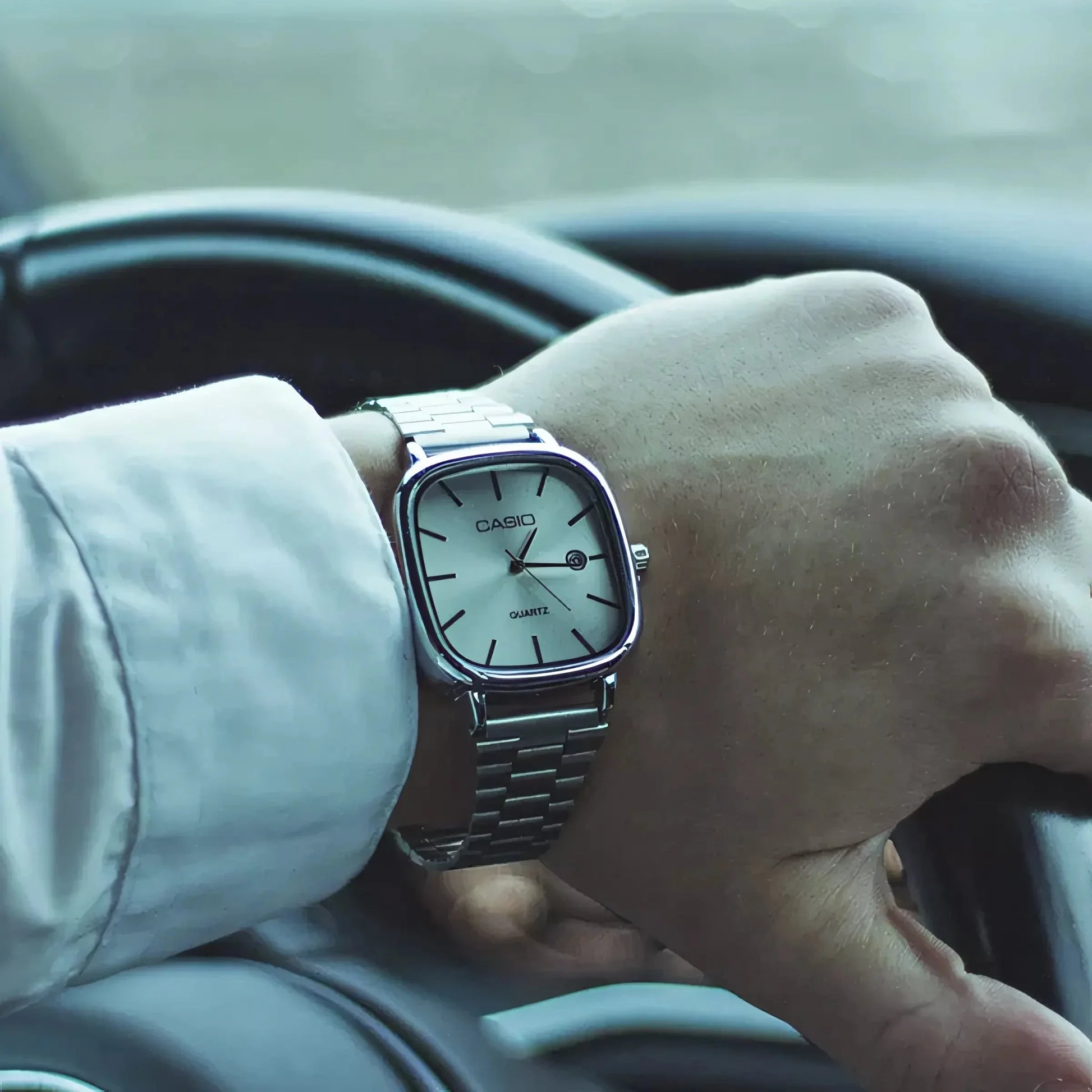 C A S I O Luxurious 36mm Watch - Water Resistant | Transferred steel Relógio CASIO Luxurious 36mm - Unissex Resistente à água | Aço Inoxidável Belleza & Glamour 