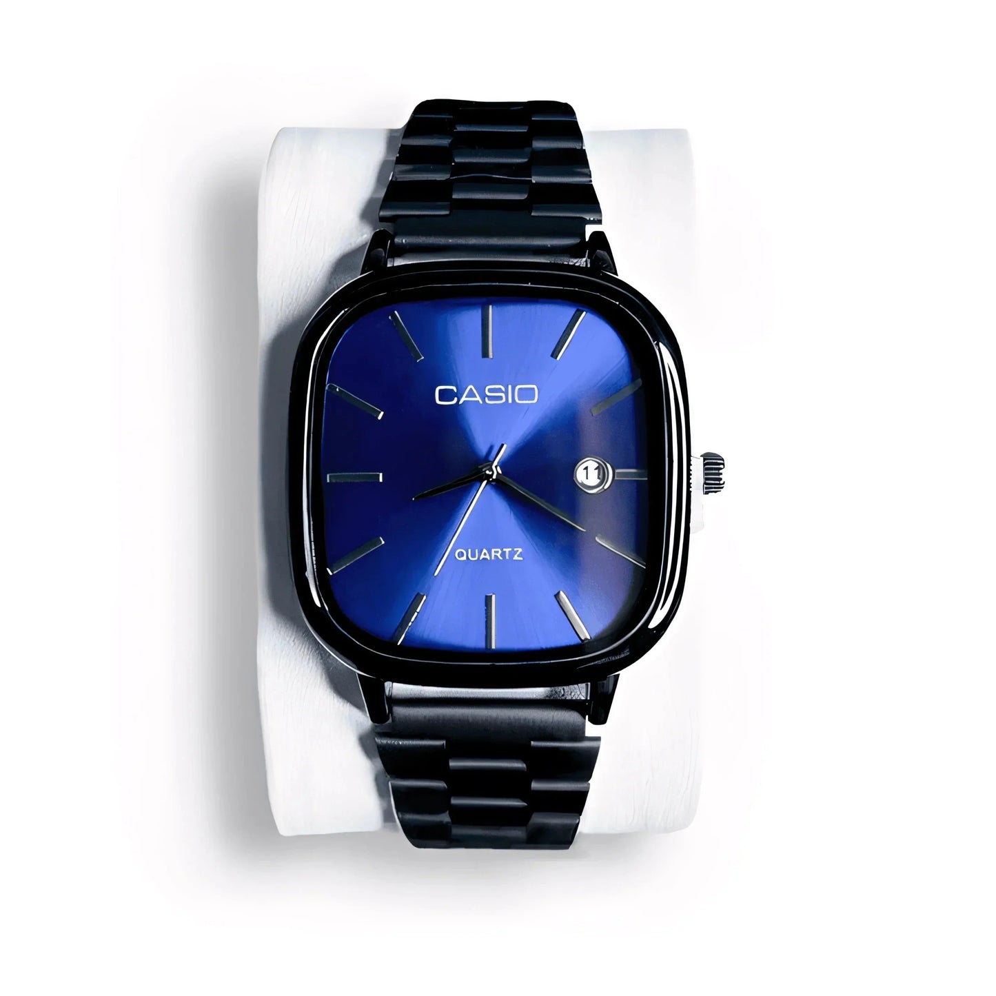 C A S I O Luxurious 36mm Watch - Water Resistant | Transferred steel Relógio CASIO Luxurious 36mm - Unissex Resistente à água | Aço Inoxidável Belleza & Glamour Blue 