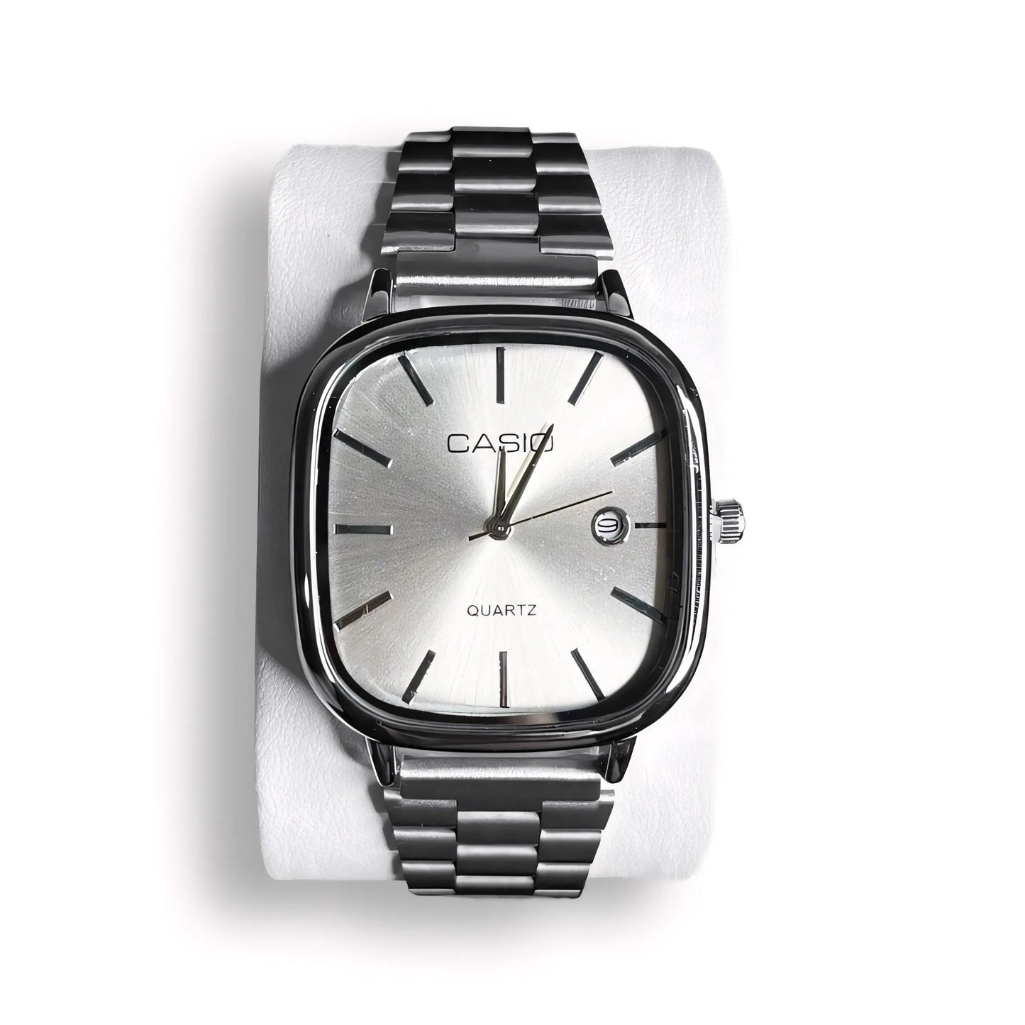 C A S I O Luxurious 36mm Watch - Water Resistant | Transferred steel Relógio CASIO Luxurious 36mm - Unissex Resistente à água | Aço Inoxidável Belleza & Glamour Silver 