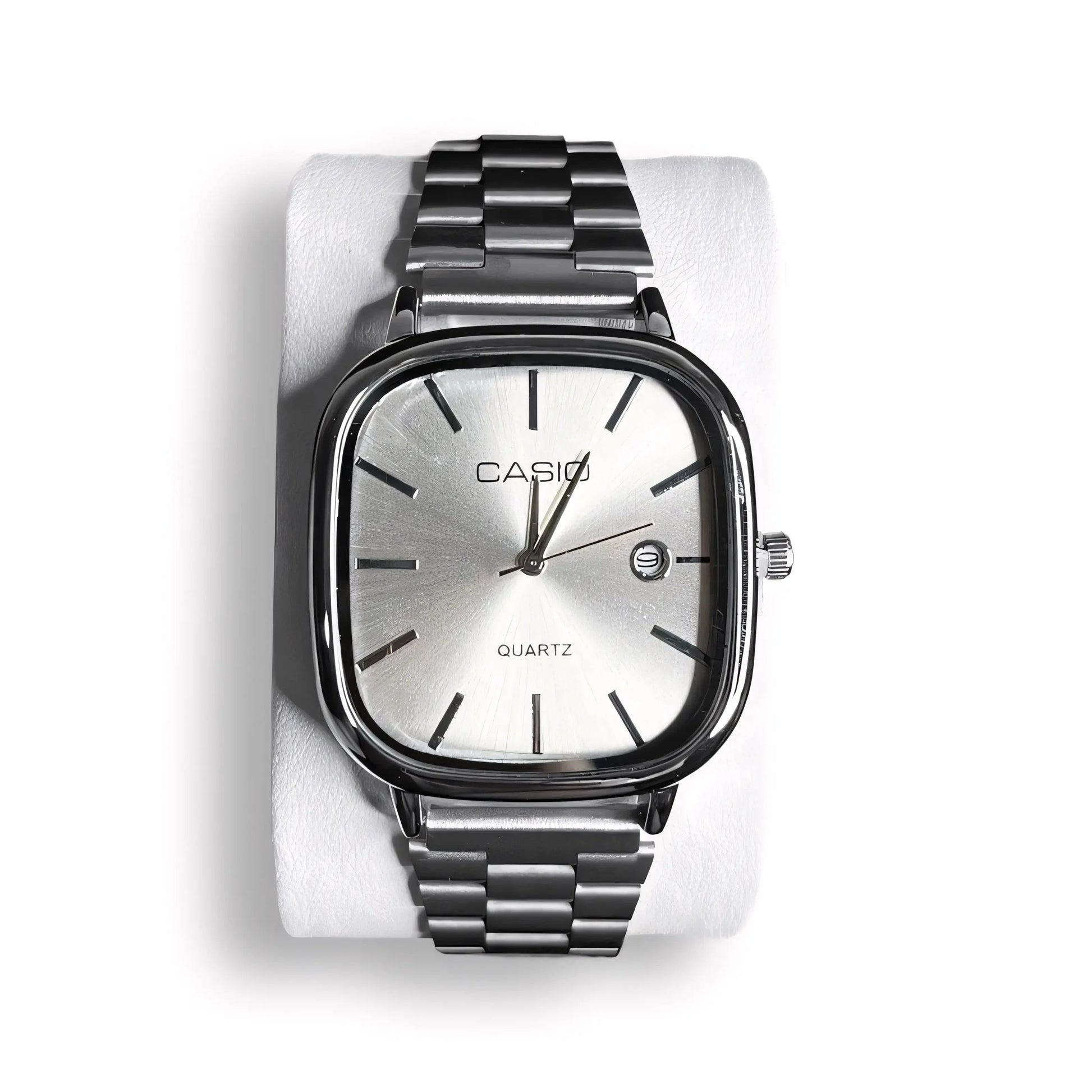 C A S I O Luxurious 36mm Watch - Water Resistant | Transferred steel Relógio CASIO Luxurious 36mm - Unissex Resistente à água | Aço Inoxidável Belleza & Glamour Silver 