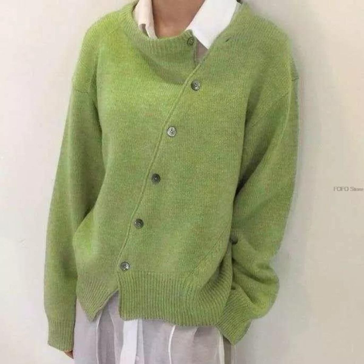 Charlotte™ | Cozy Sweater women sweater Belleza & Glamour Green XS 