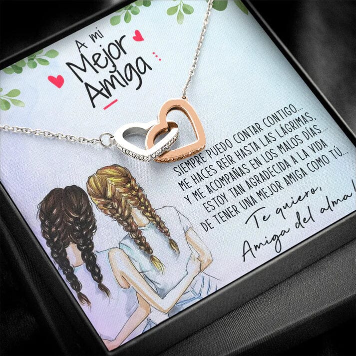 Collar with dedication card Belleza & Glamour For my friend 