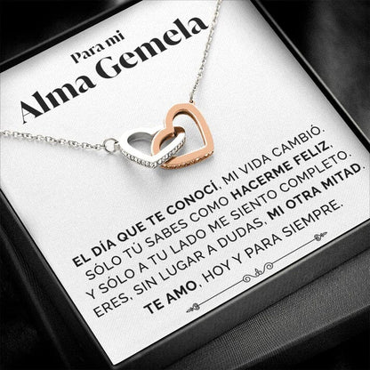 Collar with dedication card Belleza & Glamour For my love 