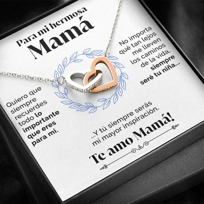 Collar with dedication card Belleza & Glamour For my mom 