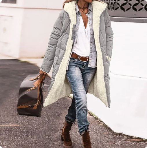 CosyChic Bliss Long Coat Belleza & Glamour Grey S 