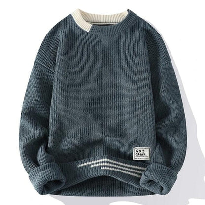 Davis™ - Cozy Knit Sweater Sweater Belleza & Glamour Gray M 