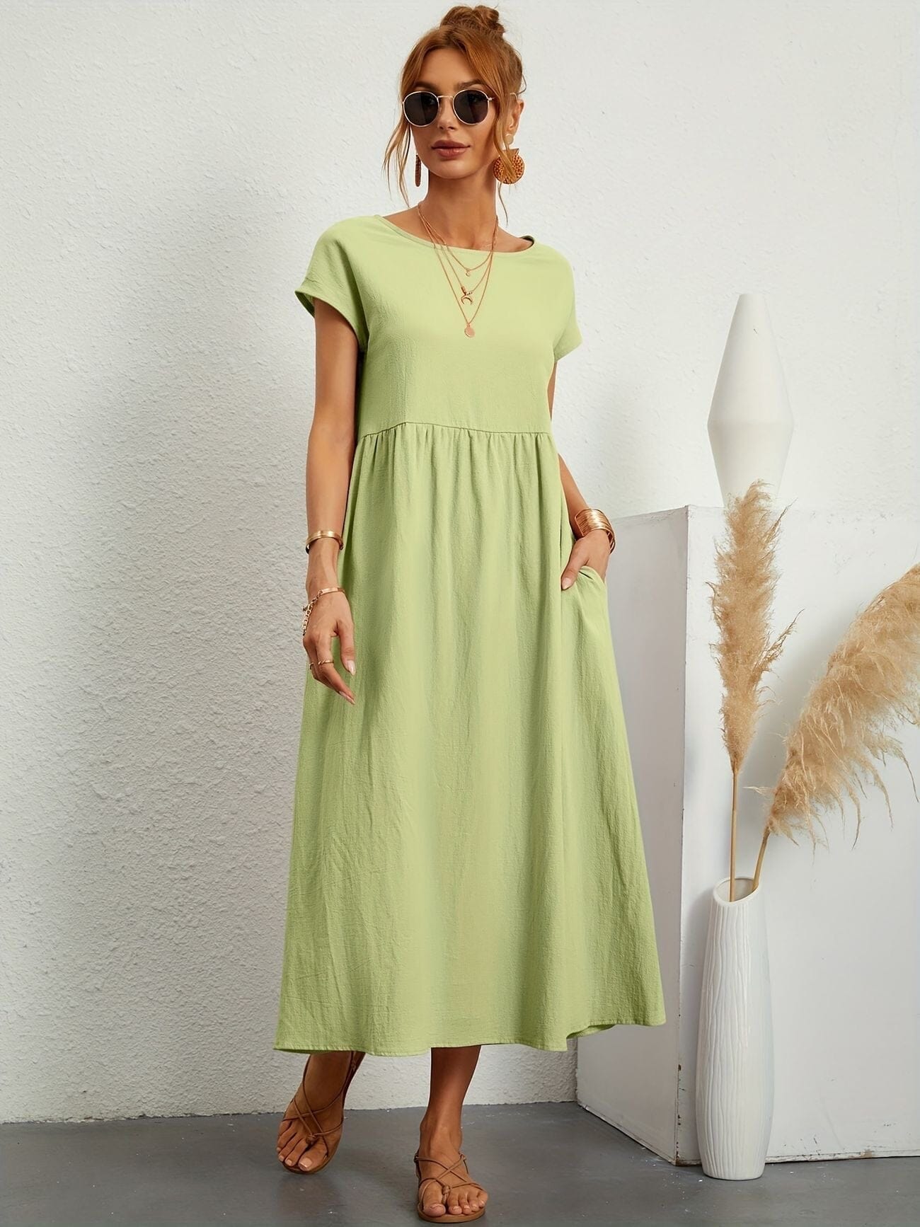 Emma-Casual Dress Dress Belleza & Glamour Mint S 