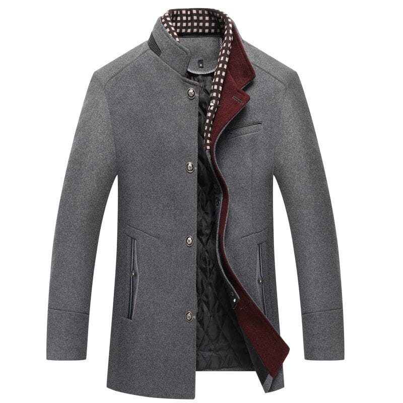 Ethan™ | Sleek Overcoat Coat and Jacket Belleza & Glamour Grey S 
