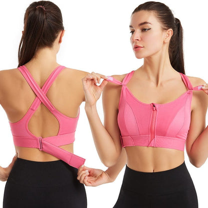 Eva | Comfortable Support Sports Bra Lady - Underwear Belleza & Glamour Light pink S 