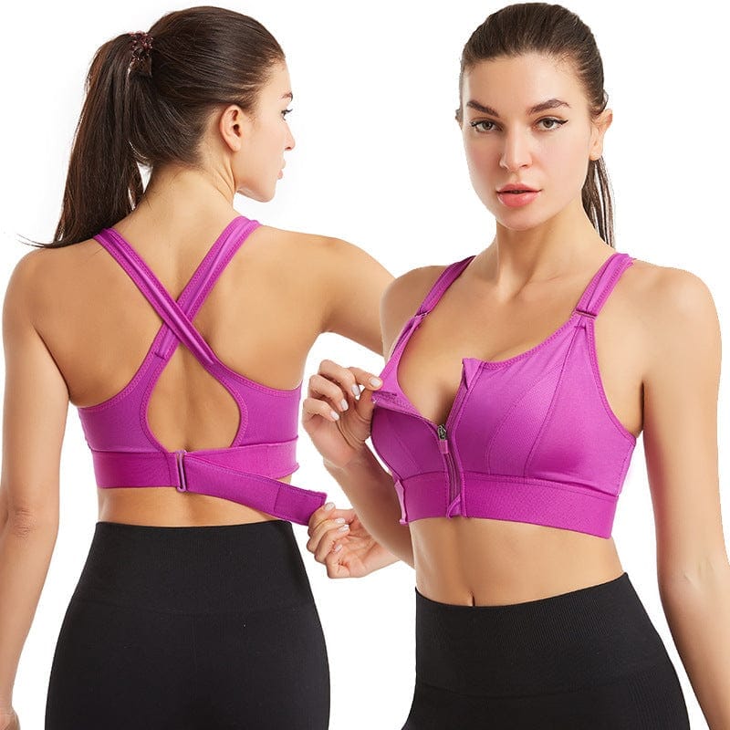 Eva | Comfortable Support Sports Bra Lady - Underwear Belleza & Glamour Purple S 