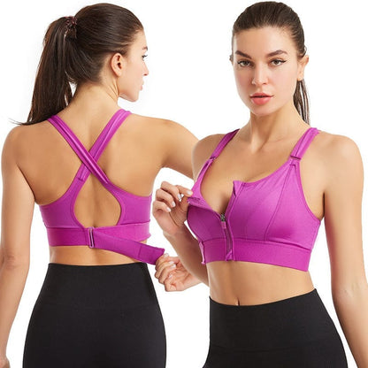 Eva | Comfortable Support Sports Bra Lady - Underwear Belleza & Glamour Purple S 