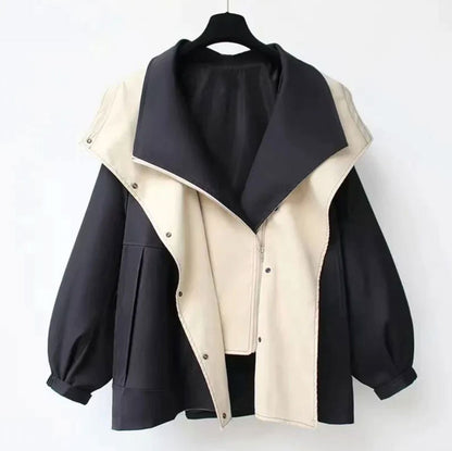 Evelyn | Modern Trenchcoat Belleza & Glamour Black M 