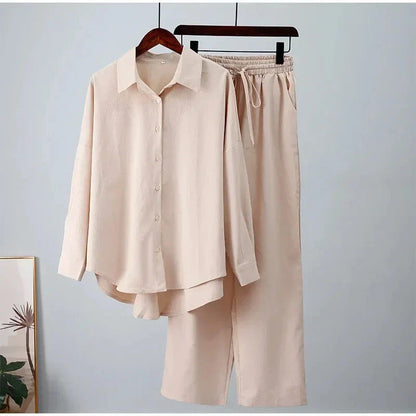 George™ | Vintage Pants Set Dresses Belleza & Glamour Apricot S 