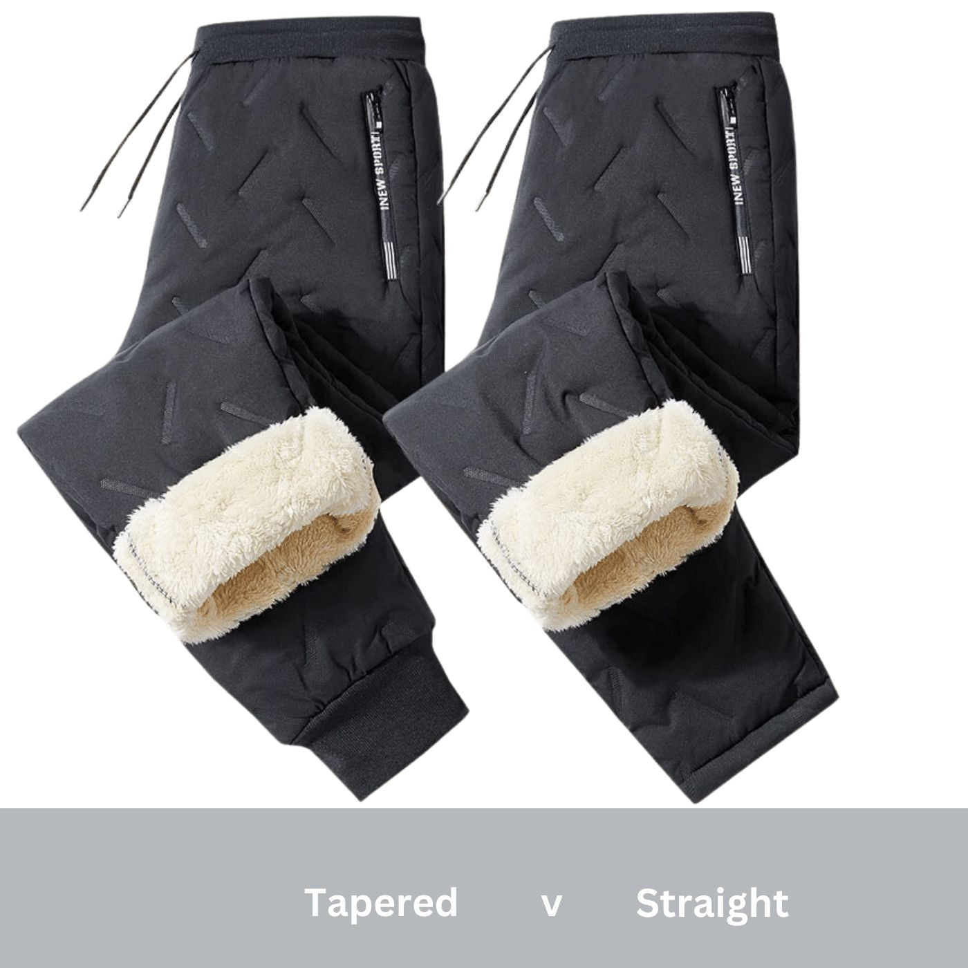 Glamour Weatherproof Fleece Lined Pants Fleece Joggers Belleza & Glamour 