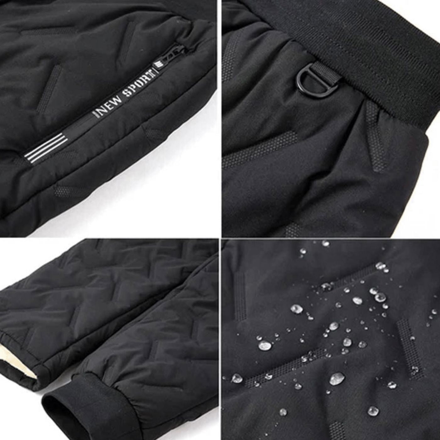Glamour Weatherproof Fleece Lined Pants Fleece Joggers Belleza & Glamour 