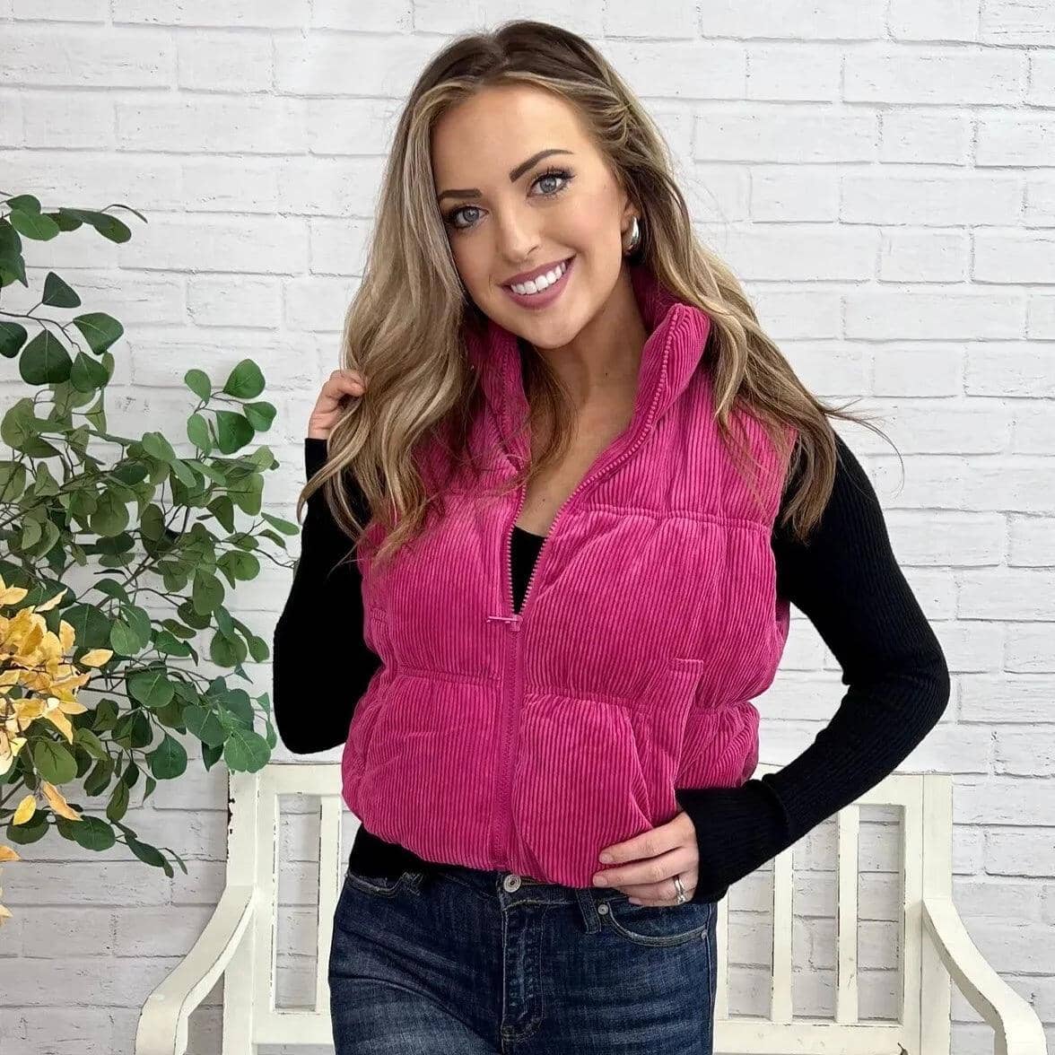 GlamourVest - Stylish and pleasant Colete Belleza & Glamour Small Dark Pink 