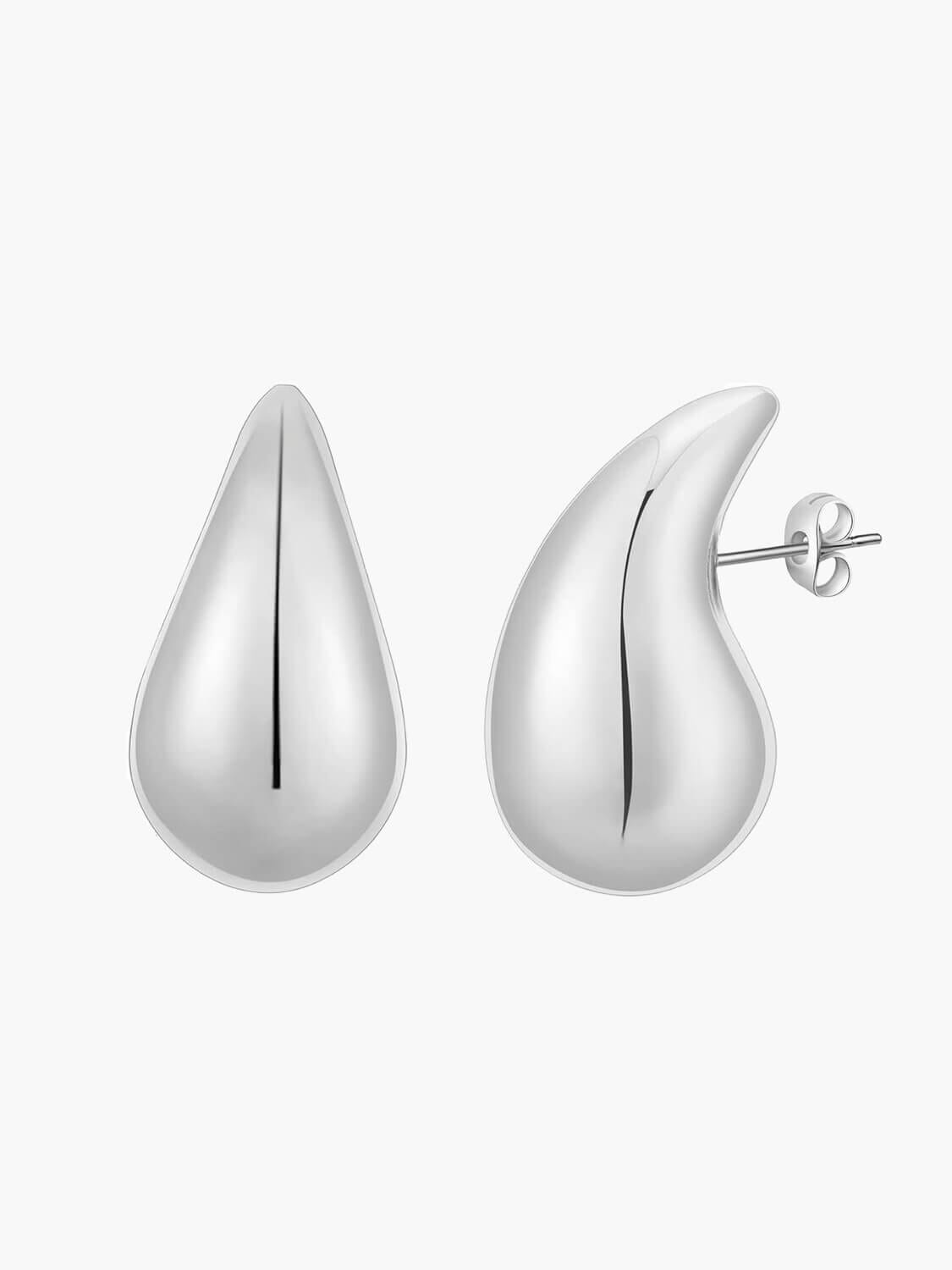 Hailey Earrings Belleza & Glamour 2.5 cm silver 