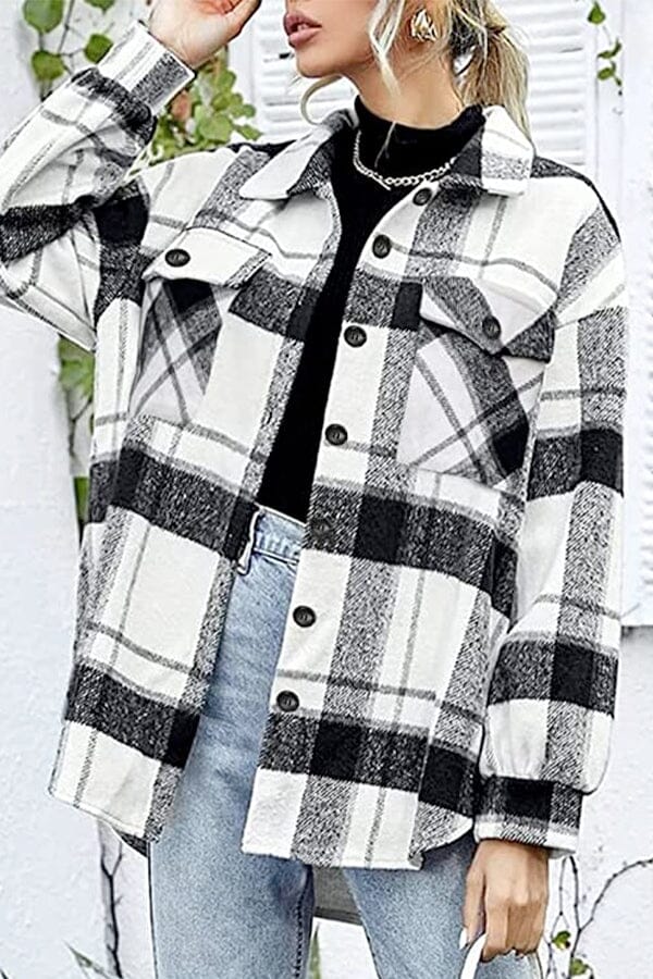 Harper™- Plaid Flannel Shirt Belleza & Glamour 