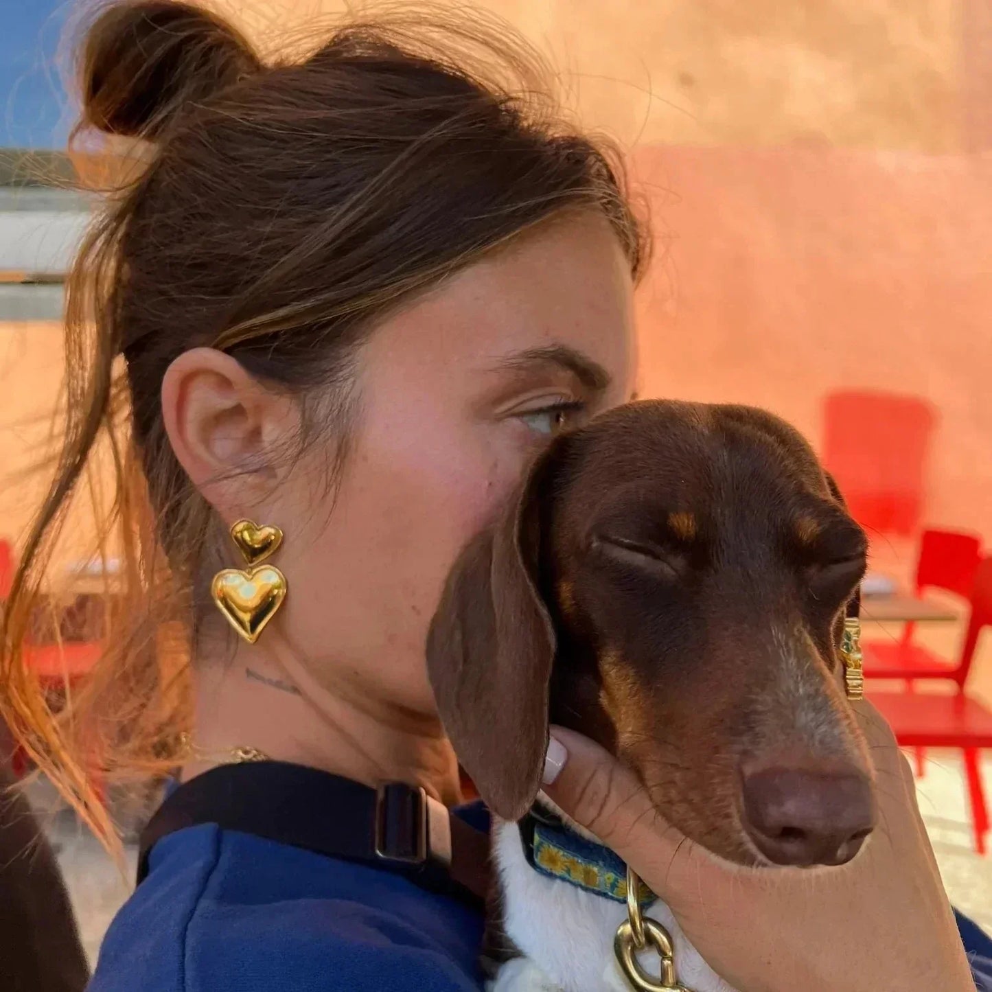 Heart Heart Earrings Belleza & Glamour 