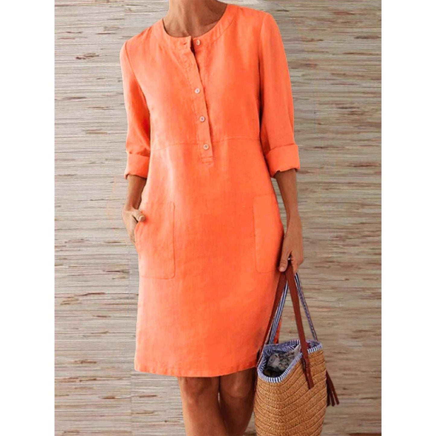 INNA - SUMMER DRESS Dress Belleza & Glamour Orange S 