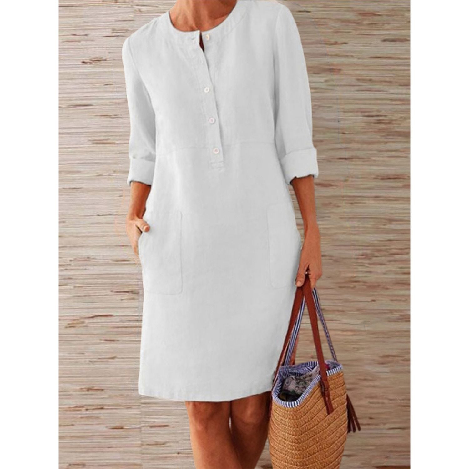 INNA - SUMMER DRESS Dress Belleza & Glamour White S 