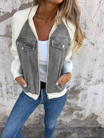 Ivy™ | Denim Blend Jacket Jacket & Coats Belleza & Glamour Grey S 