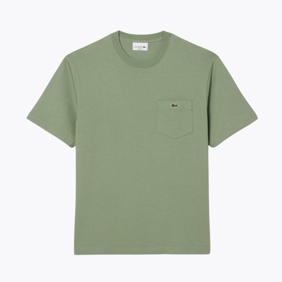 LC Cotton T-shirt with Breast Pocket LC Cotton T-shirt with Breast Pocket Slate Crown Green S 