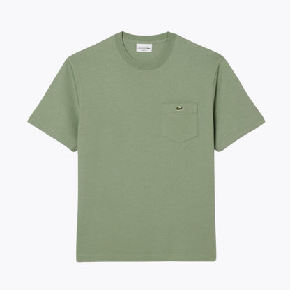 LC Cotton T-shirt with Breast Pocket LC Cotton T-shirt with Breast Pocket Slate Crown Green S 