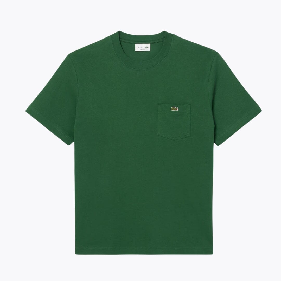 LC Cotton T-shirt with Breast Pocket LC Cotton T-shirt with Breast Pocket Slate Crown Pine green S 