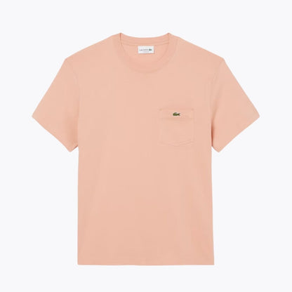 LC Cotton T-shirt with Breast Pocket LC Cotton T-shirt with Breast Pocket Slate Crown Pinkish beige S 