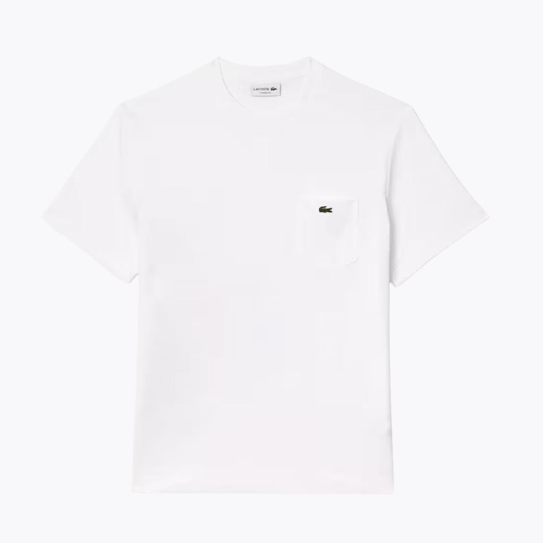 LC Cotton T-shirt with Breast Pocket LC Cotton T-shirt with Breast Pocket Slate Crown White S 