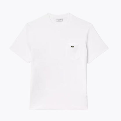 LC Cotton T-shirt with Breast Pocket LC Cotton T-shirt with Breast Pocket Slate Crown White S 