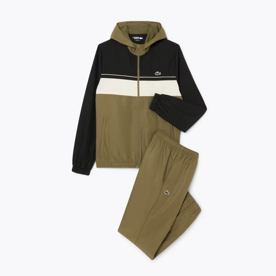 LC Diamond Taffeta Sport Tracksuit LC Diamond Taffeta Sport Tracksuit Slate Crown Khaki green / Black / Wite S 