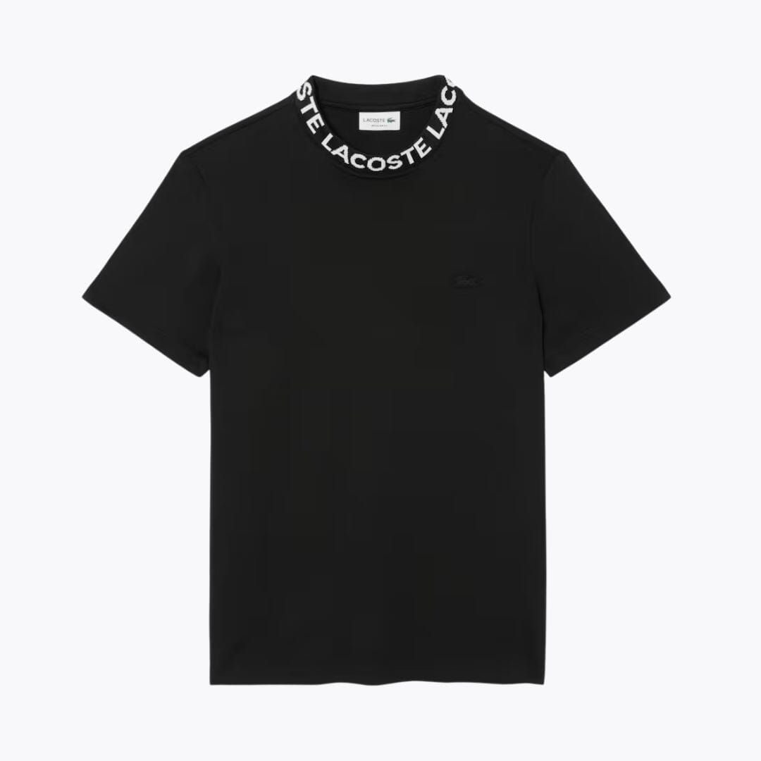 LC Jacquard Branded Piqué T-shirt LC Jacquard Branded Piqué T-shirt Slate Crown Black S 