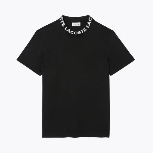 LC Jacquard Branded Piqué T-shirt LC Jacquard Branded Piqué T-shirt Slate Crown Black S 