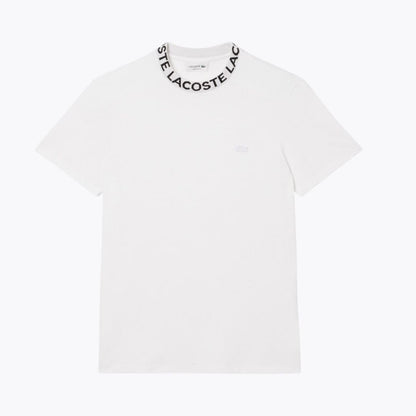 LC Jacquard Branded Piqué T-shirt LC Jacquard Branded Piqué T-shirt Slate Crown White S 