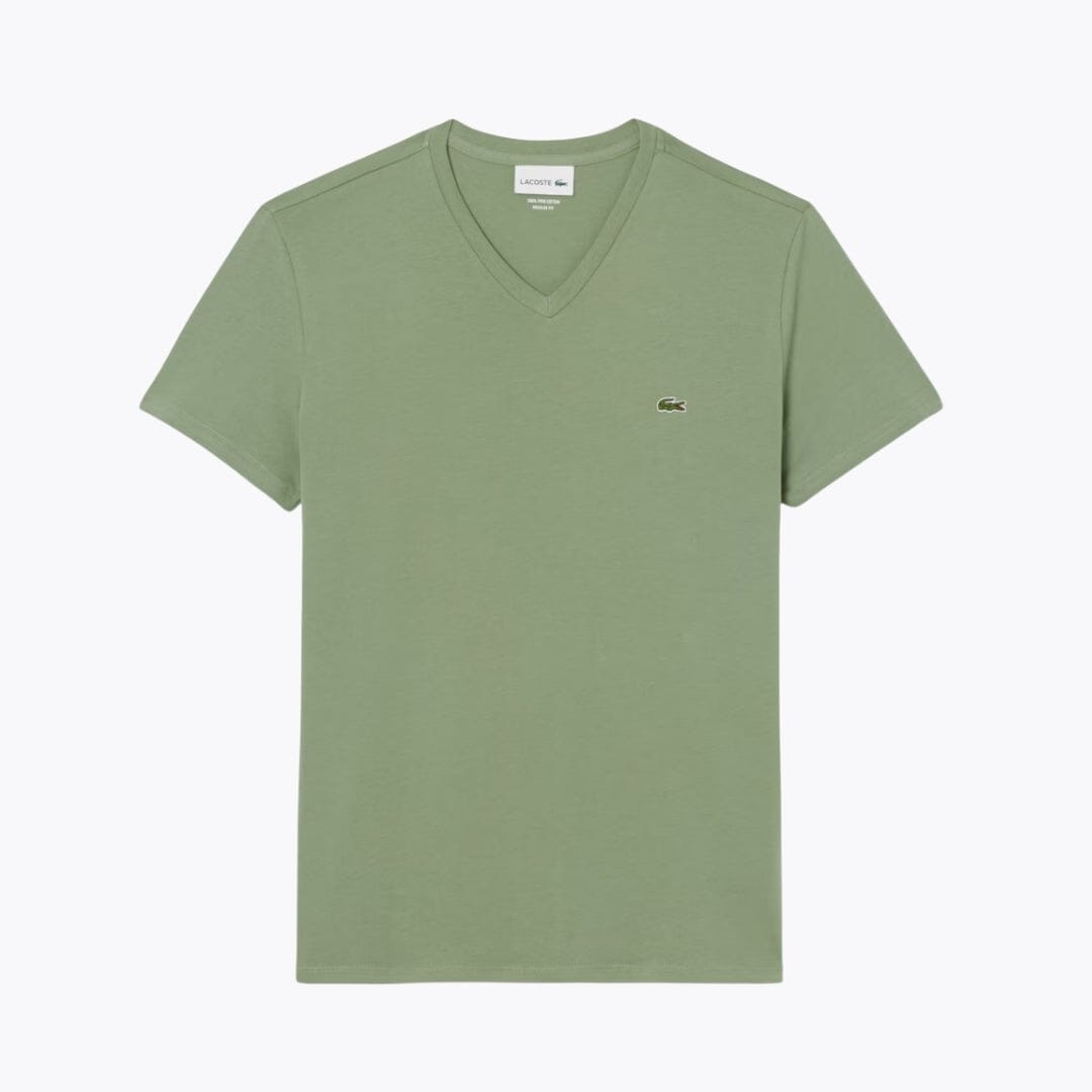 LC Lightweight Cotton Pima V Neck T-shirt LC Lightweight Cotton Pima V Neck T-shirt Slate Crown Green S 