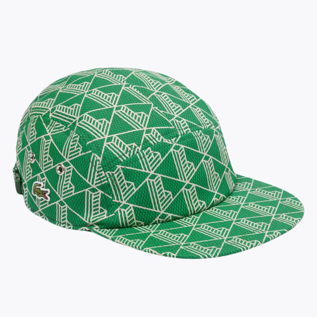 LC Printed Twill Jockey Cap LC Printed Twill Jockey Cap Slate Crown Green / beige 