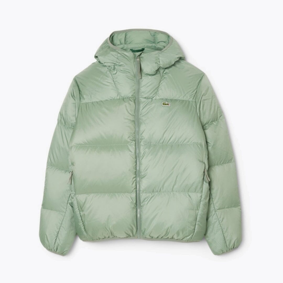 LC Short Water-Repellent Hooded Puffed Jacket LC Short Water-Repellent Hooded Puffed Jacket Slate Crown Green S 