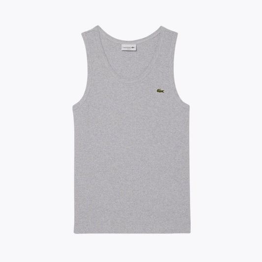 LC Slim Fit Ribbed Cotton Tank Top LC Slim Fit Ribbed Cotton Tank Top Slate Crown Light grey S 
