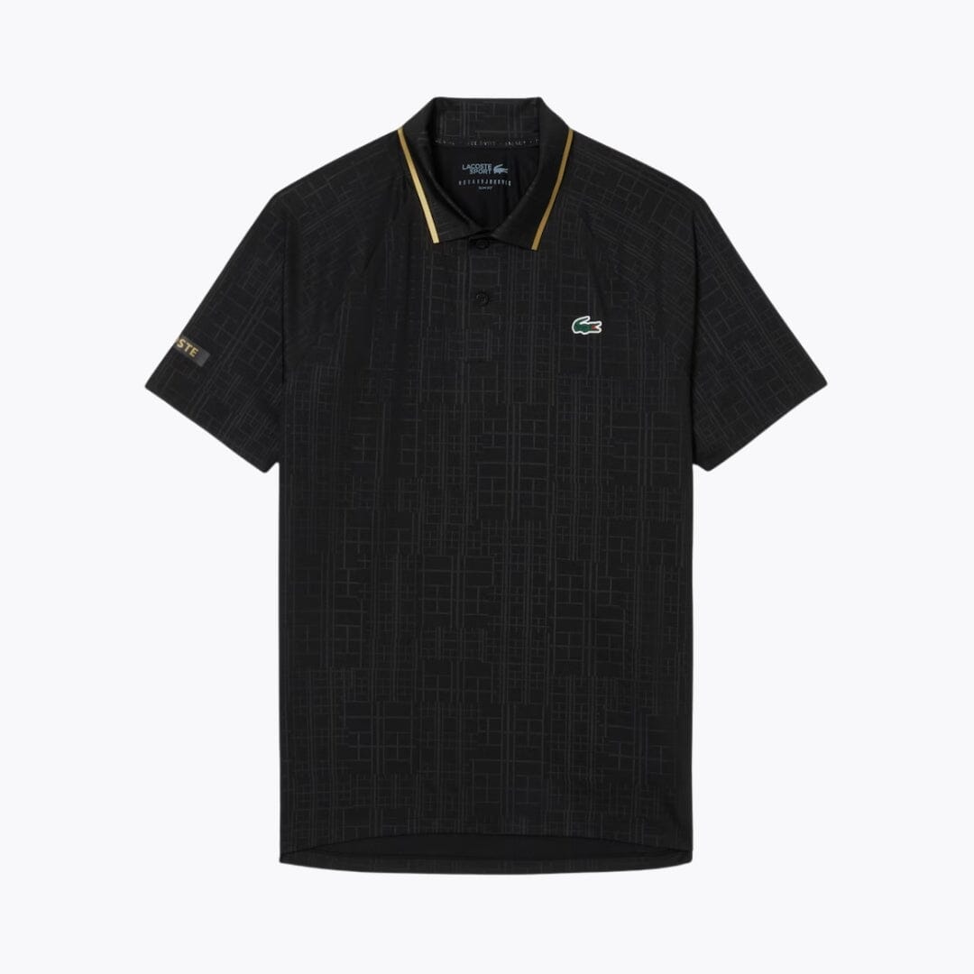 LC Tennis On Court Polo Shirt LC Tennis On Court Polo Shirt Slate Crown Black S 